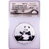 Image 1 : 2017 China 300 Yuan Proof 1 Kilo Silver Panda Coin PCGS PR70DCAM FS Chao Signed