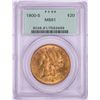 Image 1 : 1900-S $20 Liberty Head Double Eagle Gold Coin PCGS MS61 Old Green Holder