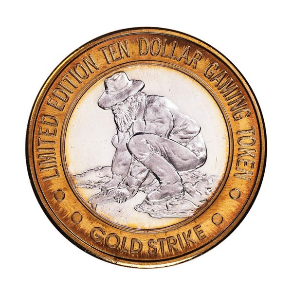 .999 Fine Silver Gold Strike Jean, Nevada $10 Casino Limited Edition Gaming Token