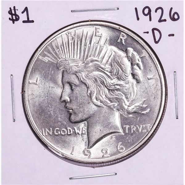 1926-D $1 Peace Silver Dollar Coin