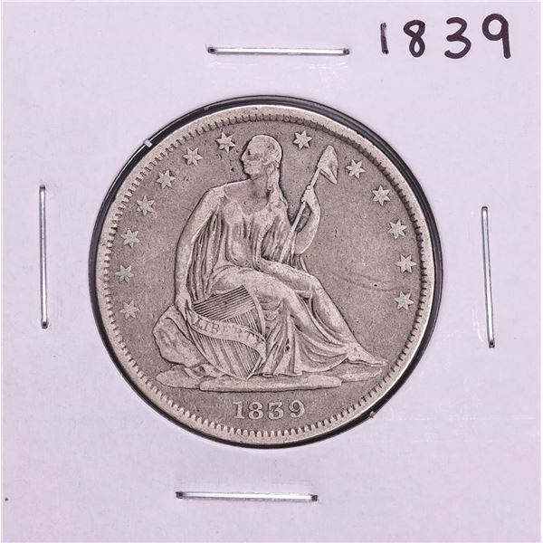 1839 Seated Liberty Half Dollar Coin
