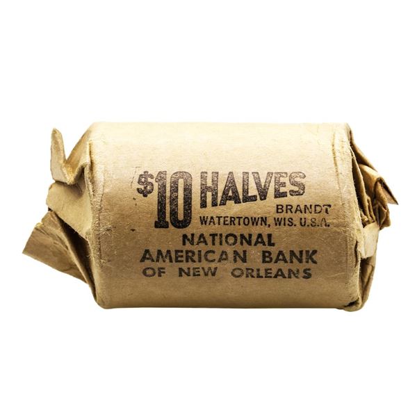 Original Bank Roll of (20) Brilliant Uncirculated 1964 Kennedy Half Dollar Coins