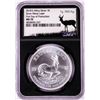 Image 1 : 2018 South Africa Krugerrand Silver Coin NGC MS70 First Day Silver Metal Label