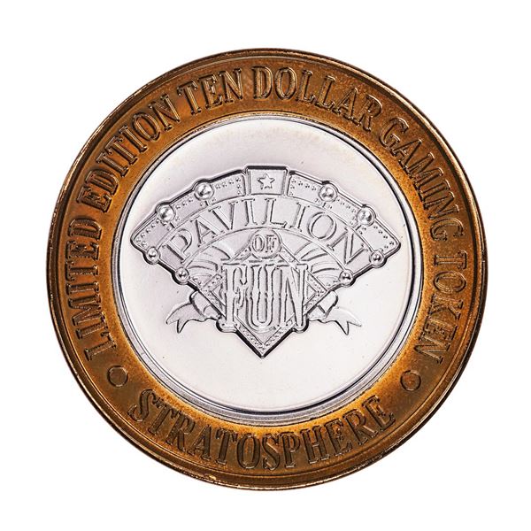 .999 Silver Stratosphere Las Vegas, Nevada $10 Casino Limited Edition Gaming Token