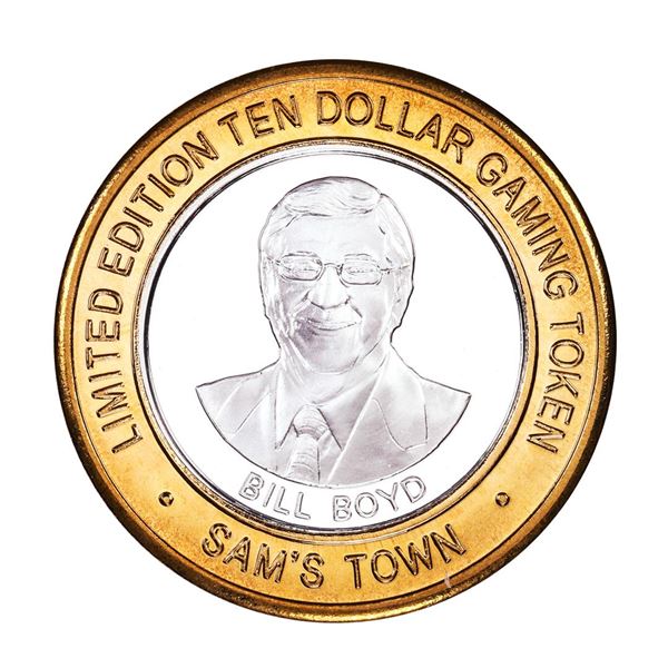.999 Silver Sam's Town Las Vegas, Nevada $10 Limited Edition Casino Gaming Token