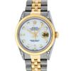 Image 1 : Rolex Men's Two Tone Mother Of Pearl Diamond Datejust Wristwatch