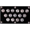Image 2 : Complete Brilliant Uncirculated 1941 - 1945 Mercury Dime (15) Coin Set Capital Holder