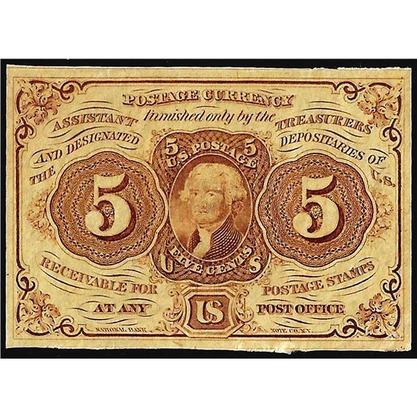 July 17, 1862 First Issue Five Cents Fractional Currency Note