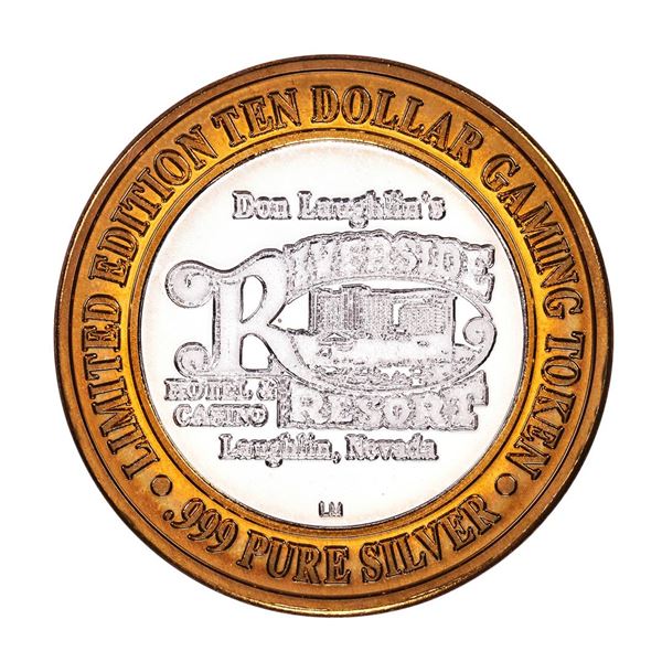 .999 Silver Riverside Resort Casino Laughlin, NV $10 Limited Edition Gaming Token