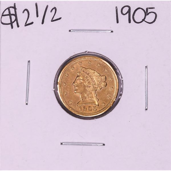 1905 $2 1/2 Liberty Head Quarter Eagle Gold Coin