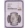 Image 1 : 1878-S $1 Morgan Silver Dollar Coin NGC MS63