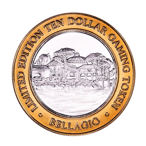 .999 Silver Bellagio Las Vegas, Nevada $10 Casino Limited Edition Gaming Token
