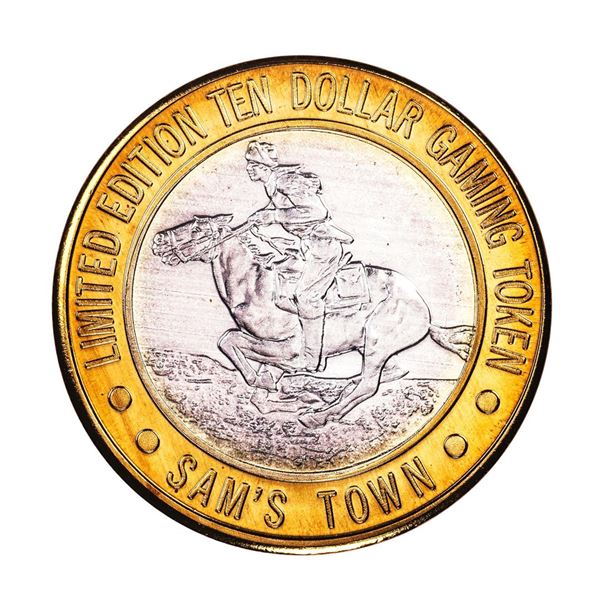 .999 Silver Sam's Town Las Vegas, NV $10 Casino Limited Edition Gaming Token