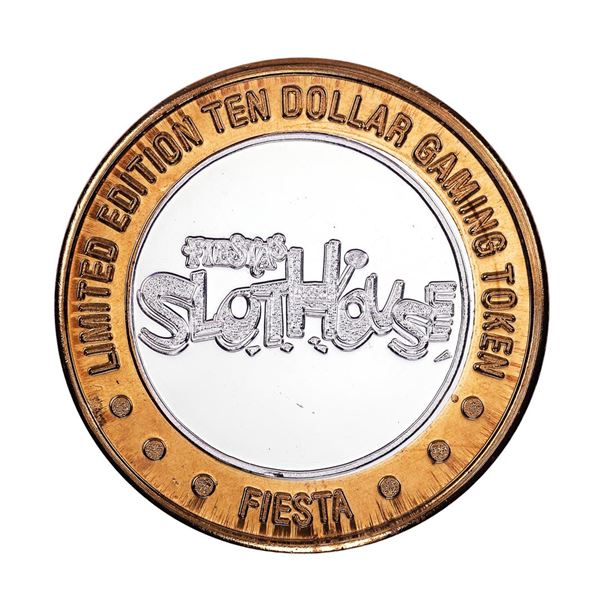 .999 Silver Fiestas Slothouse Las Vegas $10 Casino Limited Edition Gaming Token