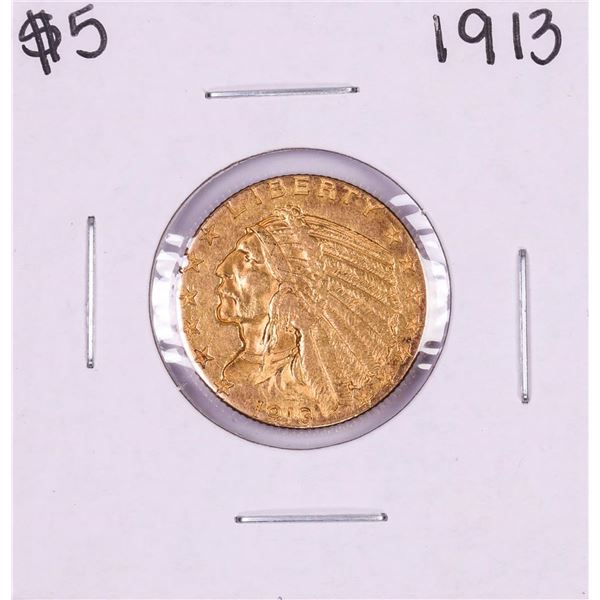 1913 $5 Indian Head Half Eagle Gold Coin