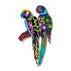 Image 1 : Govezensky Original "Two Parrots Xxiii" Original Mixed Media On Metal