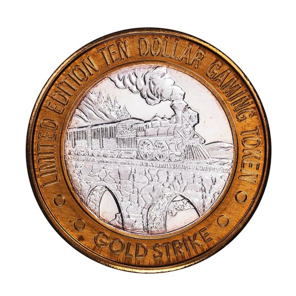 .999 Silver Gold Strike Hotel & Casino Jean, NV $10 Limited Edition Gaming Token
