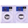 Image 2 : Lot of (2) 2006-S Proof Silver North Dakota State Quarter Coins PCGS PR69DCAM