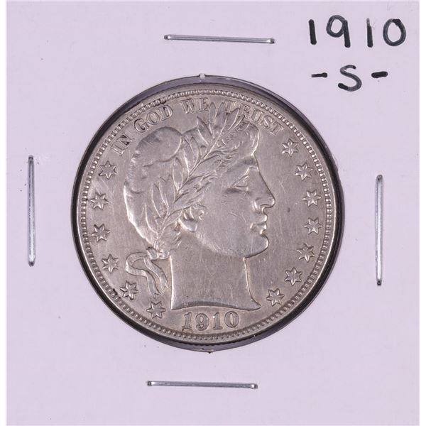 1910-S Barber Half Dollar Coin