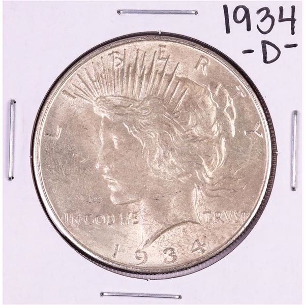 1934-D $1 Peace Silver Dollar Coin