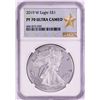 Image 1 : 2019-W $1 Proof American Silver Eagle Coin NGC PF70 Ultra Cameo
