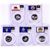 Image 1 : 2005-S Silver Proof State Quarter (5) Coin Set PCGS PR69DCAM