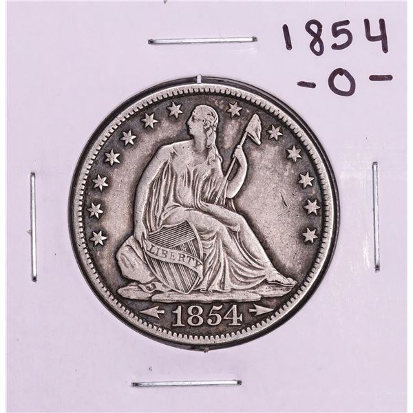 1854-O Arrows Seated Liberty Half Dollar Coin
