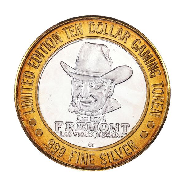 .999 Silver Sam Boyd's Fremont Las Vegas $10 Casino Limited Edition Gaming Token