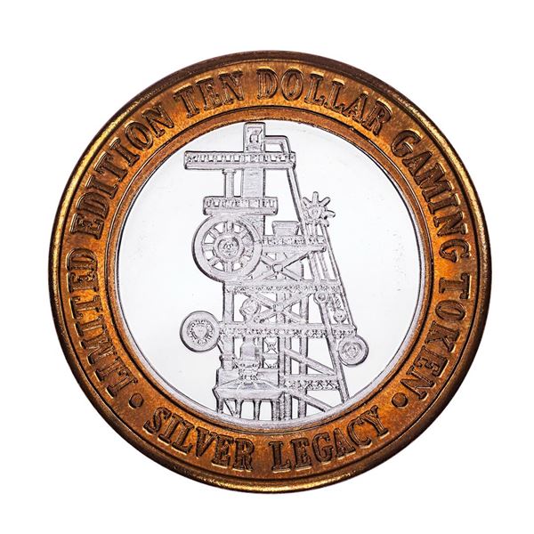 .999 Silver Silver Legacy Reno, Nevada $10 Casino Limited Edition Gaming Token