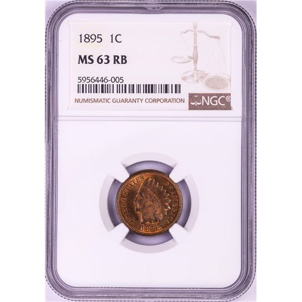 1895 Indian Head Cent Coin NGC MS63RB
