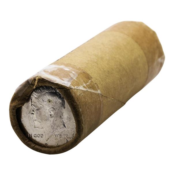 Original Shotgun Roll of (40) Brilliant Uncirculated 1964 Kennedy Half Dollar Coins