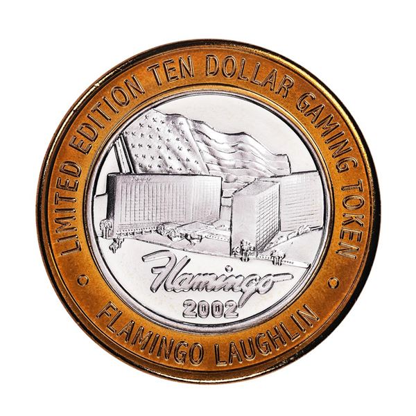 .999 Fine Silver Flamingo Casino Laughlin, NV $10 Limited Edition Gaming Token