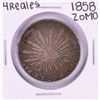 Image 1 : 1858 ZoMO Mexico 4 Reales Silver Coin