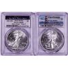 Image 1 : Lot of 2021-(S) & (W) Type 2 $1 American Silver Eagle Coins PCGS MS69 First Strike