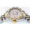 Image 5 : Rolex Ladies Two Tone Pink Mother Of Pearl Diamond Oyster Perpetual Datejust