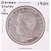 Image 1 : 1904 German States 5 Mark Silver Coin