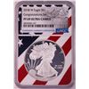 Image 1 : 2018-W $1 Proof American Silver Eagle Coin NGC PF69 Ultra Cameo Congratulations Flag