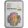 Image 2 : 1884-O $1 Morgan Silver Dollar Coin NGC MS63* Star Amazing Toning