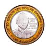Image 2 : .999 Silver Las Vegas Club $10 Casino Limited Edition Gaming Token