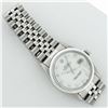 Image 6 : Rolex Men's Stainless Mother Of Pearl Diamond Datejust Wristwatch