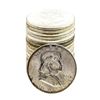 Roll of (20) Brilliant Uncirculated 1955 Franklin Half Dollar Coins