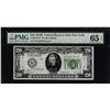 Image 1 : 1928B $20 Federal Reserve Note New York Fr.2052-B PMG Gem Uncirculated 65EPQ