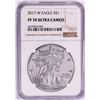 Image 1 : 2017-W $1 Proof American Silver Eagle Coin NGC PF70 Ultra Cameo