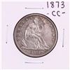 Image 1 : 1873-CC w/ Arrows Seated Liberty Half Dollar Coin