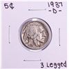 Image 1 : 1937-D 3 Legged Buffalo Nickel Coin