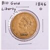 Image 1 : 1846-O $10 Liberty Head Eagle Gold Coin