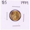 Image 1 : 1999 $5 American Gold Eagle Coin