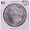 Image 1 : 1891-CC $1 Morgan Silver Dollar Coin