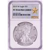 Image 1 : 2019-W $1 Proof American Silver Eagle Coin NGC PF70 Ultra Cameo