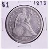 Image 1 : 1873 $1 Seated Liberty Silver Dollar Coin